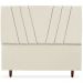 Cabeceira Casal 140cm Bell Suede Bege RM