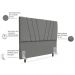 Cabeceira Casal 140cm Bell Suede Cinza RM
