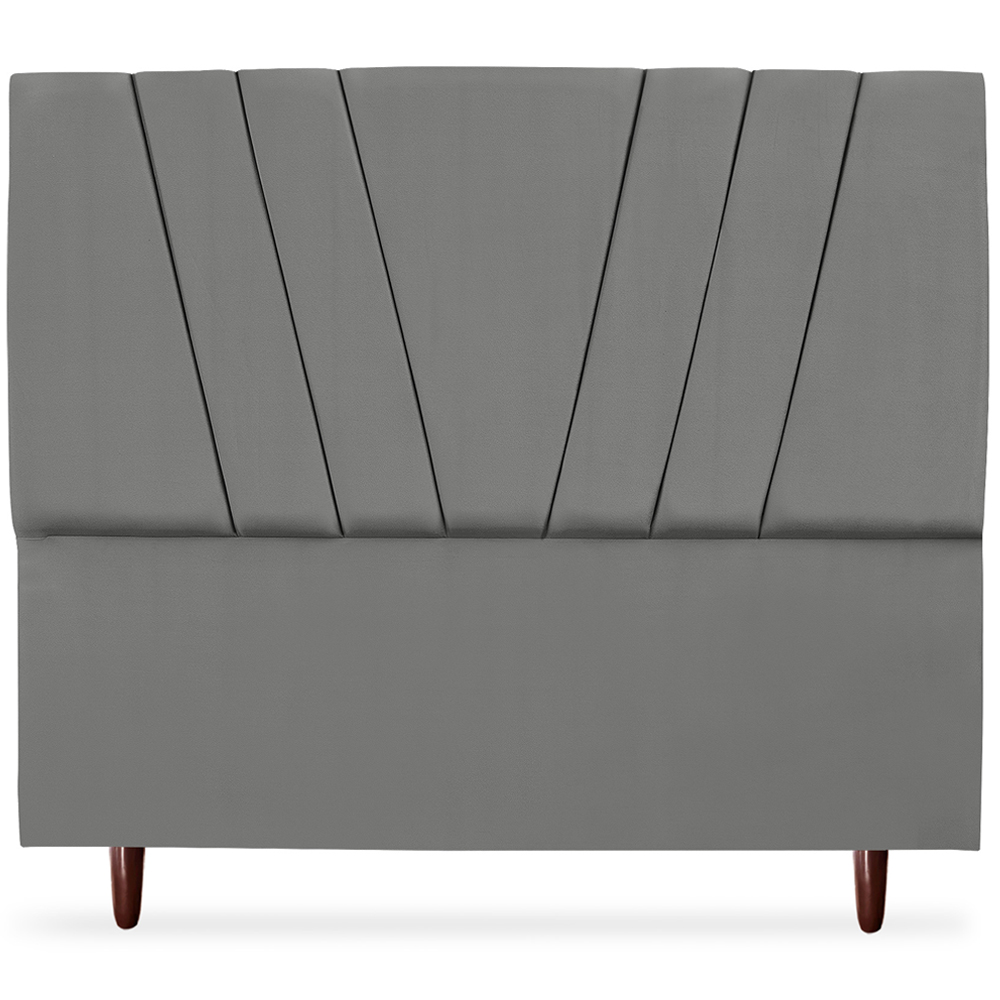 Cabeceira Casal 140cm Bell Suede Cinza RM