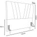 Cabeceira Casal 140cm Bell Suede Vinho RM