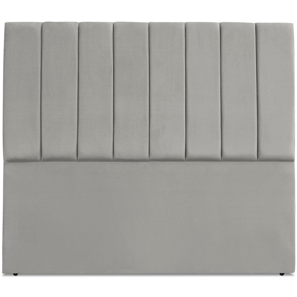Cabeceira Queen 160cm Allia Suede Cinza Claro RM