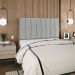 Cabeceira Queen 160cm Allia Suede Cinza Claro RM