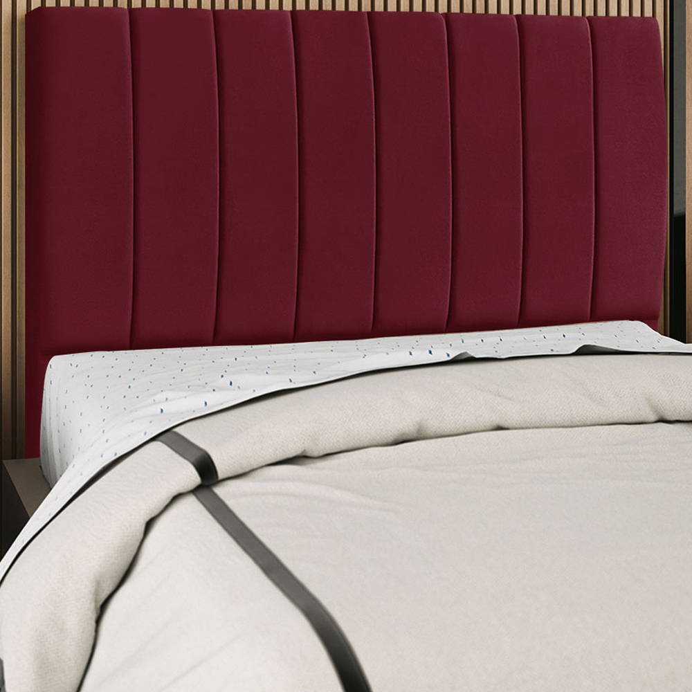 Cabeceira Queen 160cm Allia Suede Vinho RM
