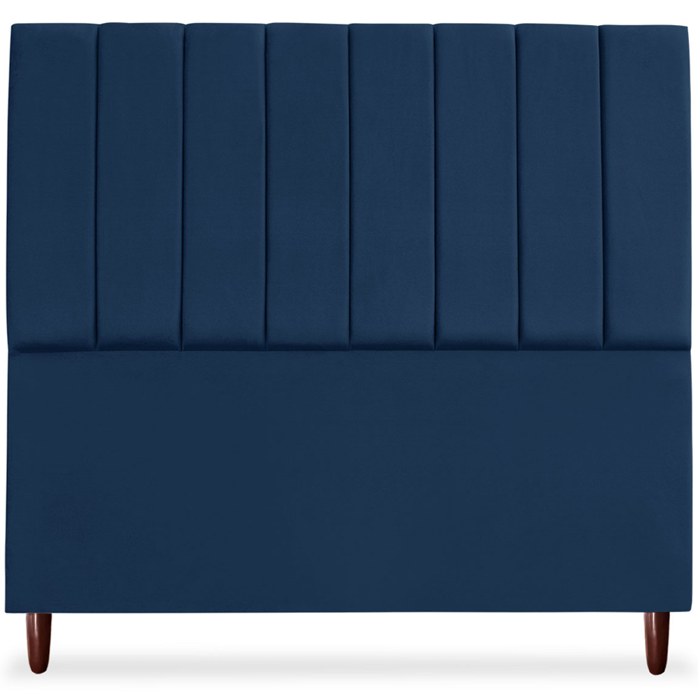 Cabeceira Queen 160cm Arlla Suede Azul Marinho RM