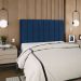 Cabeceira Queen 160cm Arlla Suede Azul Marinho RM