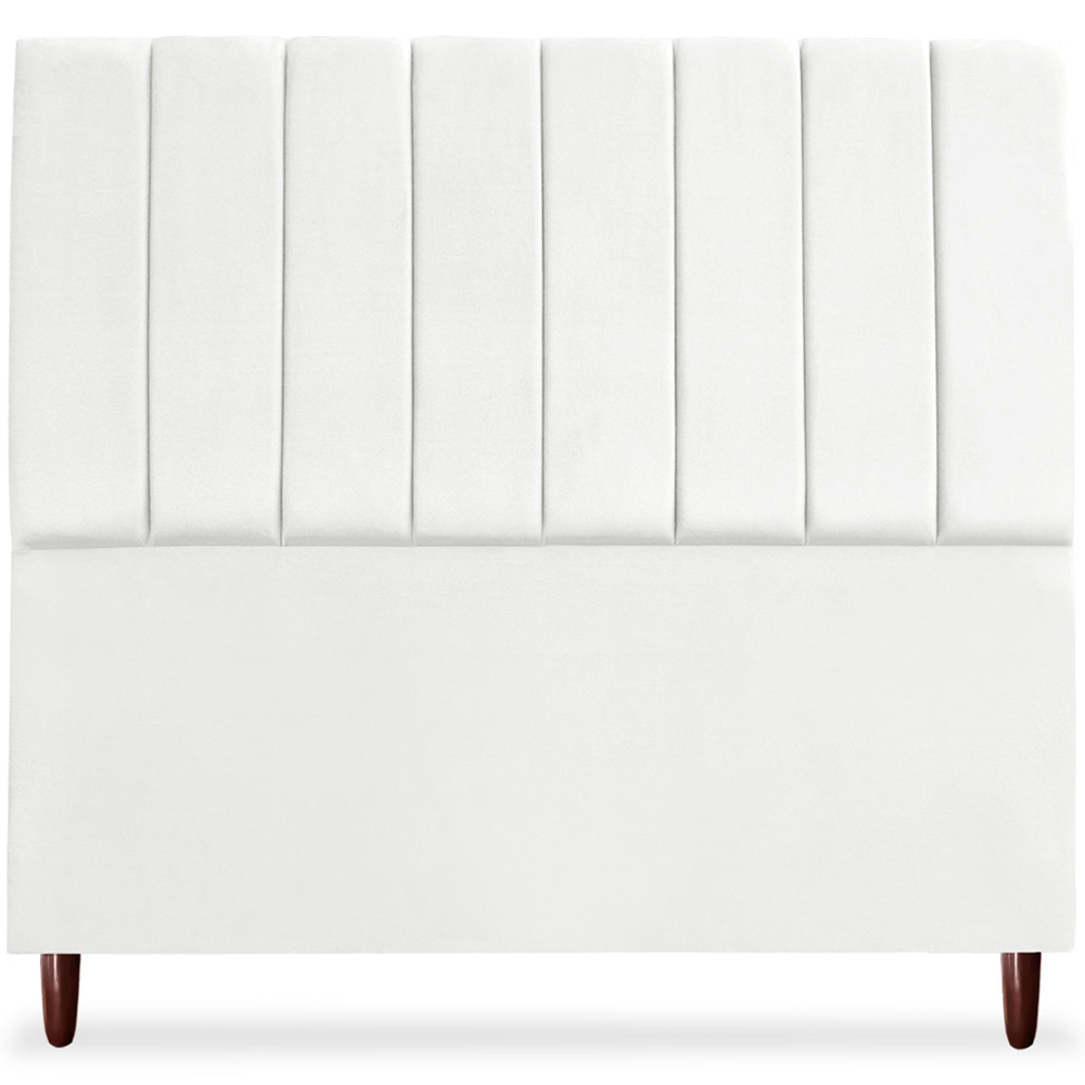 Cabeceira Queen 160cm Arlla Suede Branco RM