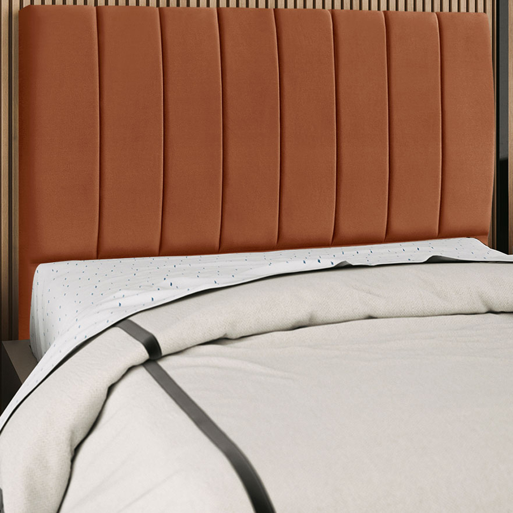 Cabeceira Queen 160cm Arlla Suede Terracota RM
