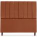 Cabeceira Queen 160cm Arlla Suede Terracota RM