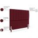 Cabeceira Queen 160cm Arlla Suede Vinho RM