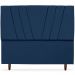 Cabeceira Queen 160cm Bell Suede Azul RM