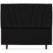 Cabeceira Queen 160cm Bell Suede Preto RM