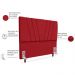 Cabeceira Queen 160cm Bell Suede Vermelho RM