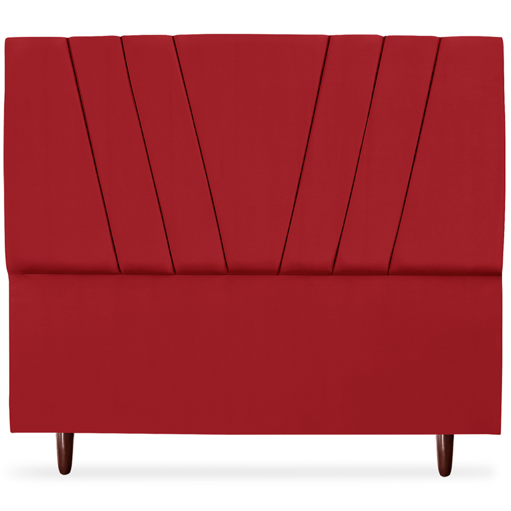 Cabeceira Queen 160cm Bell Suede Vermelho RM