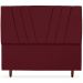 Cabeceira Queen 160cm Bell Suede Vinho RM
