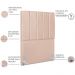 Cabeceira Solteiro 90cm Allia Linho Rose RM
