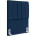 Cabeceira Solteiro 90cm Allia Suede Azul Marinho RM