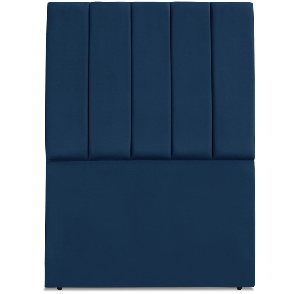 Cabeceira Solteiro 90cm Allia Suede Azul Marinho RM