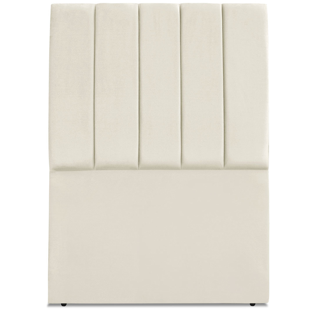 Cabeceira Solteiro 90cm Allia Suede Bege RM