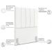 Cabeceira Solteiro 90cm Allia Suede Branco RM