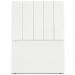 Cabeceira Solteiro 90cm Allia Suede Branco RM