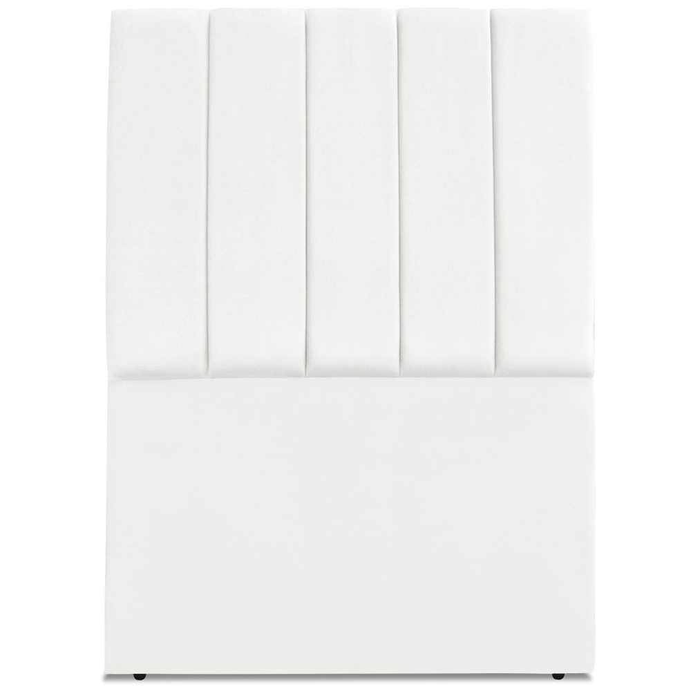Cabeceira Solteiro 90cm Allia Suede Branco RM