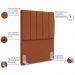 Cabeceira Solteiro 90cm Allia Suede Terracota RM