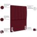 Cabeceira Solteiro 90cm Allia Suede Vinho RM