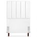 Cabeceira Solteiro 90cm Arlla Corano Branco RM