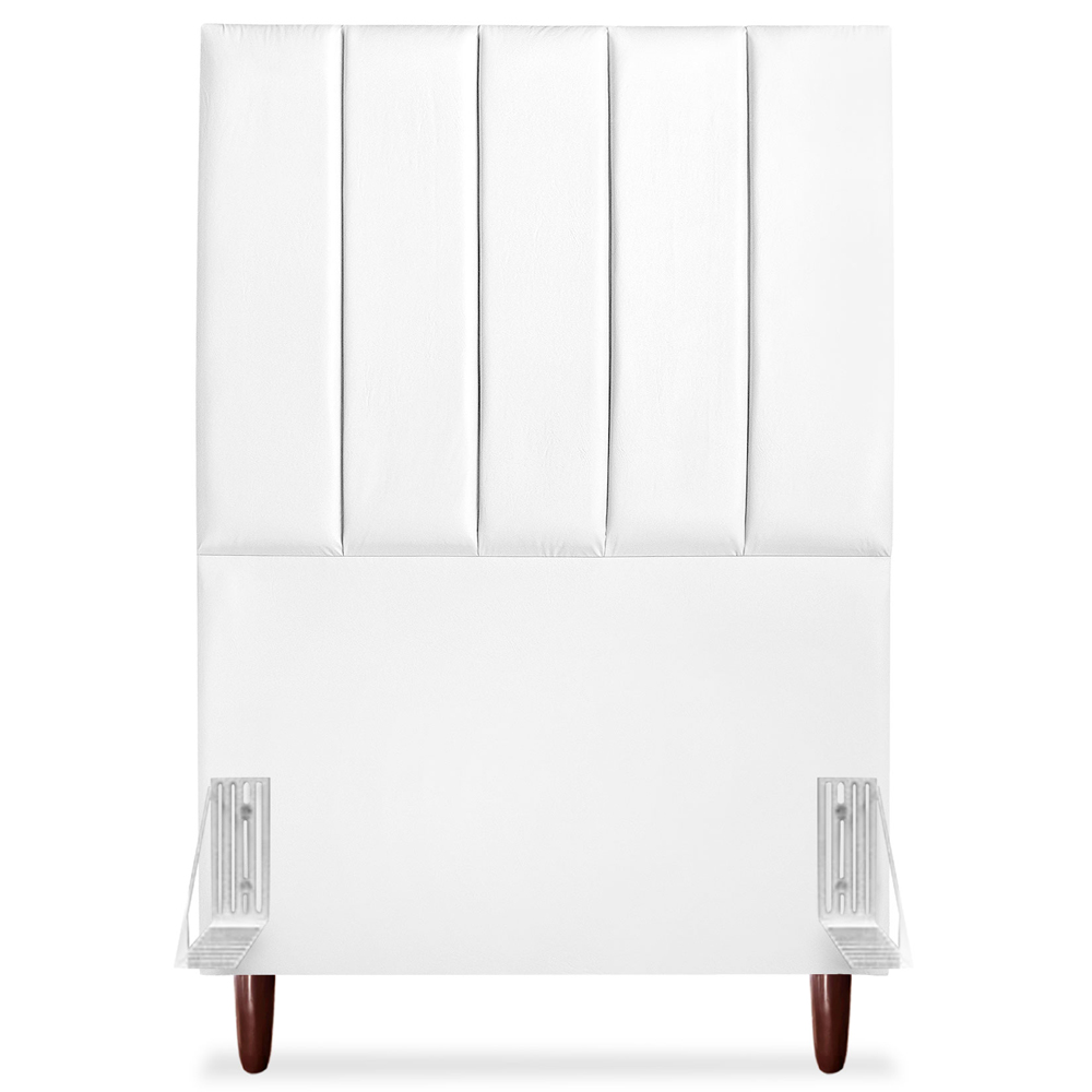 Cabeceira Solteiro 90cm Arlla Corano Branco RM
