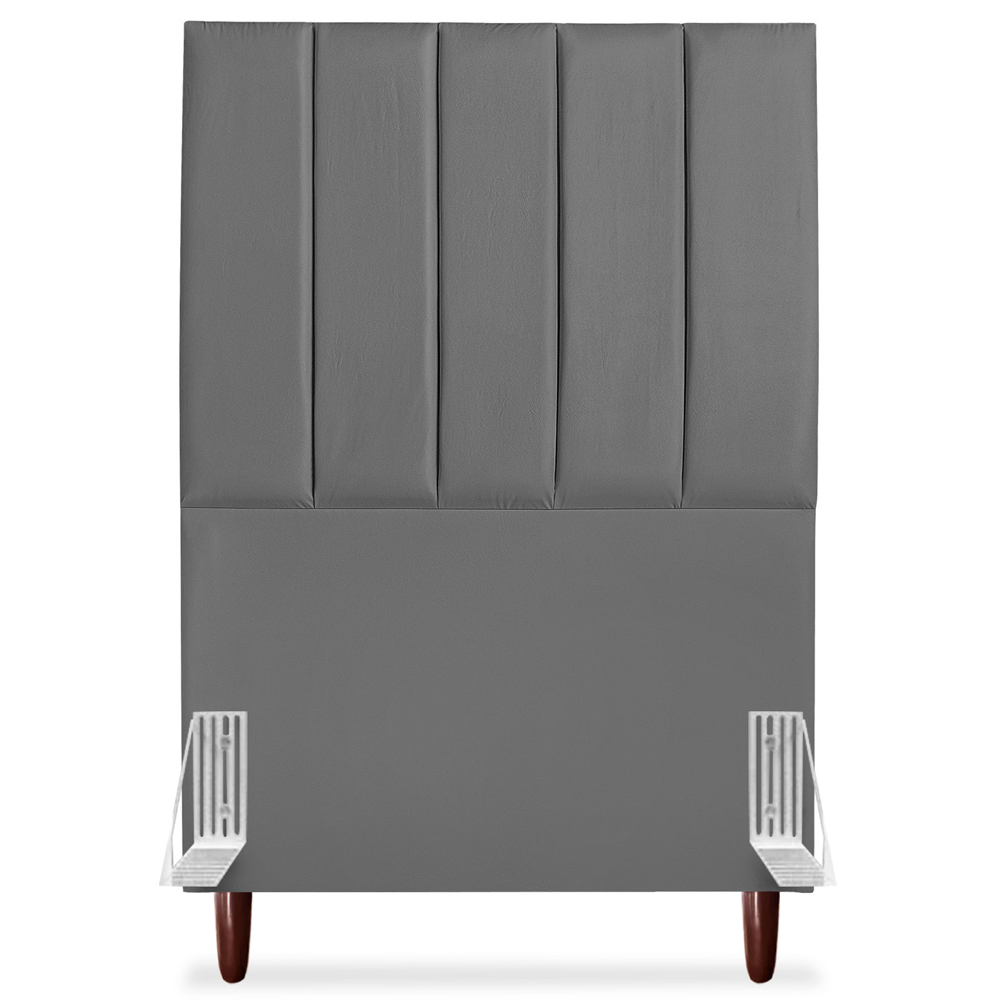 Cabeceira Solteiro 90cm Arlla Corano Cinza RM
