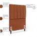 Cabeceira Solteiro 90cm Arlla Suede Terracota RM