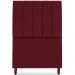 Cabeceira Solteiro 90cm Arlla Suede Vinho RM