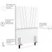 Cabeceira Solteiro 90cm Bell Suede Branco RM