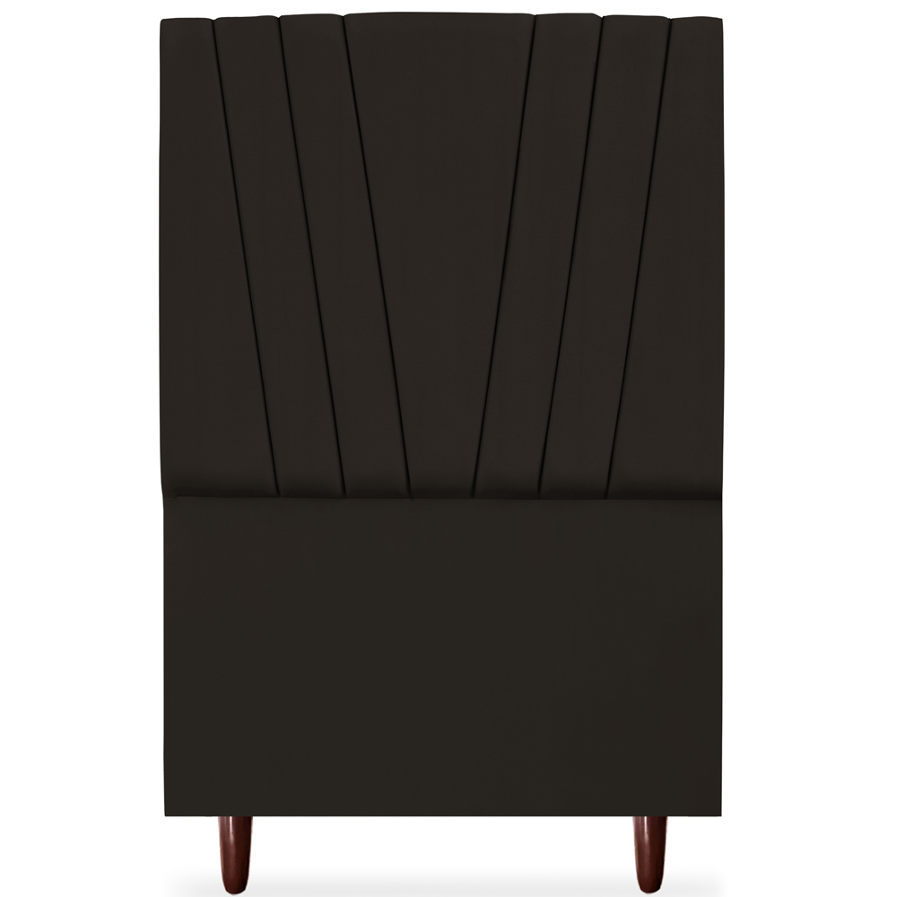 Cabeceira Solteiro 90cm Bell Suede Marrom RM