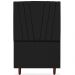 Cabeceira Solteiro 90cm Bell Suede Preto RM