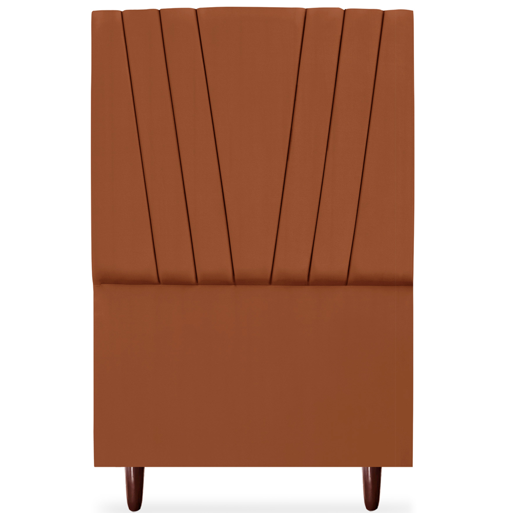 Cabeceira Solteiro 90cm Bell Suede Terracota RM