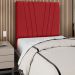 Cabeceira Solteiro 90cm Bell Suede Vermelho RM
