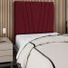 Cabeceira Solteiro 90cm Bell Suede Vinho RM