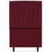 Cabeceira Solteiro 90cm Bell Suede Vinho RM