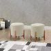 Kit 2 Puf Puff Para Sala Lhor Linho Bege RM