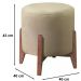 Kit 2 Puf Puff Para Sala Lhor Veludo Bege RM
