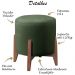 Kit 2 Puff Puf Sala Lhor Veludo Verde RM
