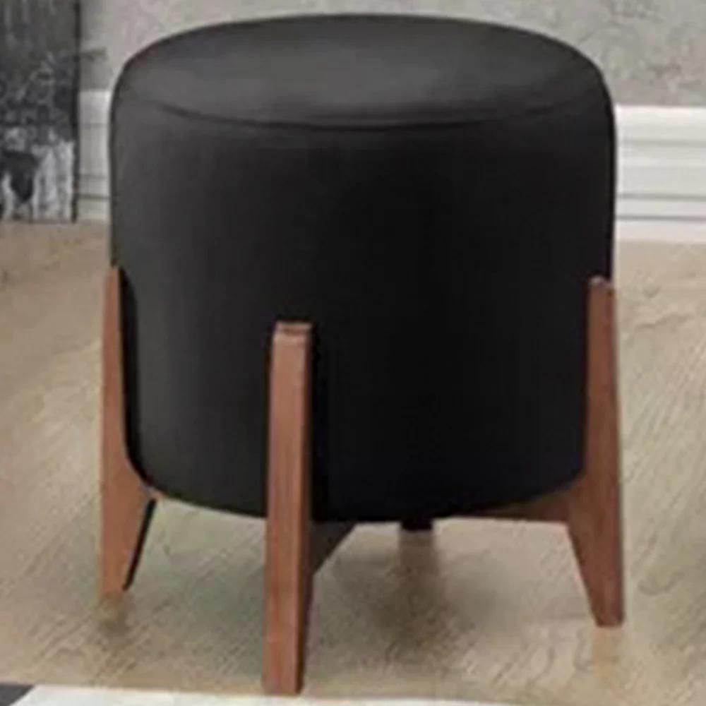 Puf Puff Para Sala Lhor Corano Preto RM