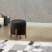 Puf Puff Para Sala Lhor Corano Preto RM