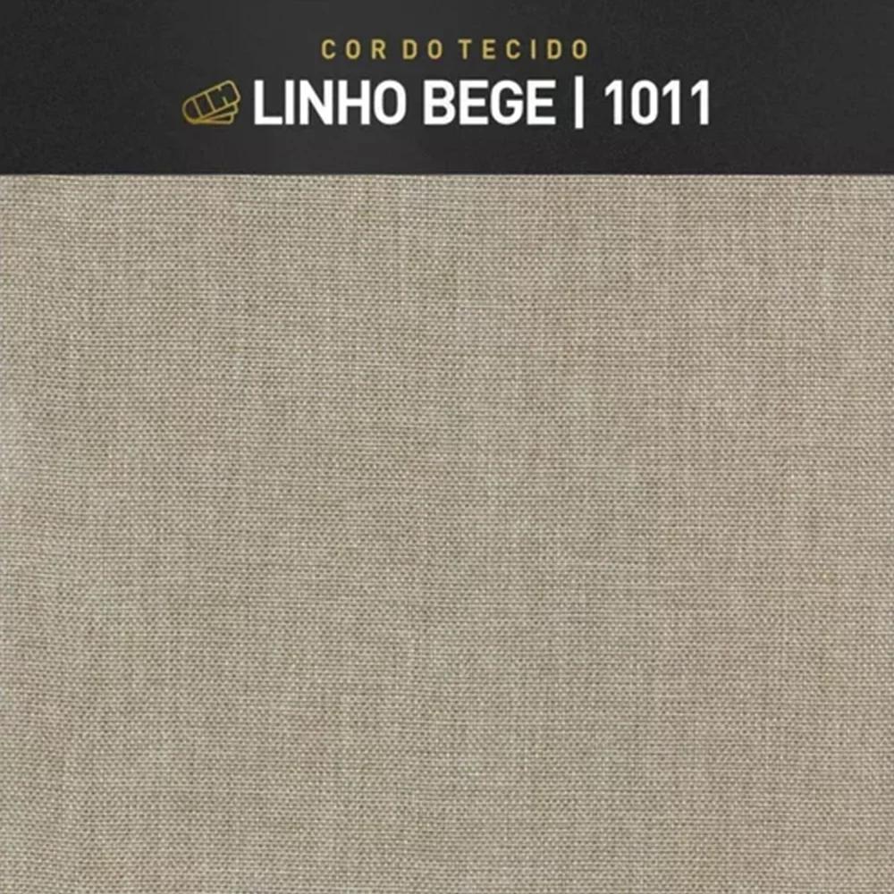 Puf Puff Para Sala Lhor Linho Bege RM