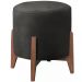 Puf Puff Para Sala Lhor Veludo Preto RM