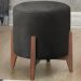 Puf Puff Para Sala Lhor Veludo Preto RM