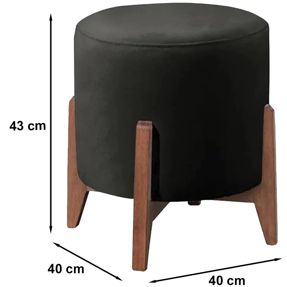 Puff Puf Sala Lhor Corano Preto RM