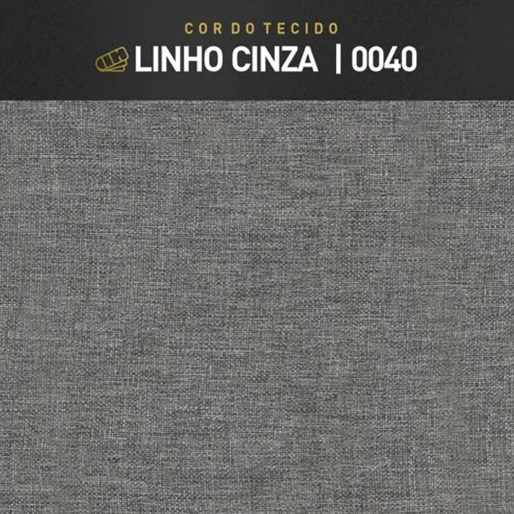 Puff Puf Sala Lhor Linho Cinza RM