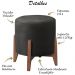 Puff Puf Sala Lhor Veludo Preto RM
